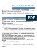 Analyzing Arguments in Academic Writing