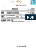 SYLLABUS Statistics 2019