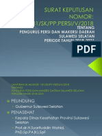 Surat Keputusan 181 SK PP Persi V 2018