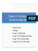 Chapter 14 - The Elements: The First Four Main Groups