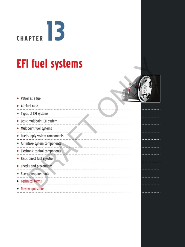 eFI Fuel Systems: Draft Only | PDF | Fuel Injection | Throttle