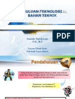 Pendahuluan Teknologi Bahan Teknik (Pertemuan 1)