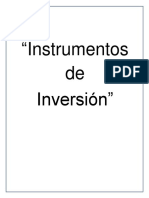 Instrumentos de Inversión