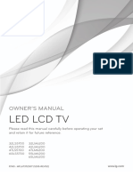 Led LCD TV: Owner'S Manual