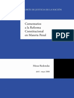 Comentarios A La Reforma Constitucional en Materia Penal - Suprema Corte de Justicia de La N PDF