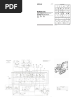 Schematic: 311B, 312B, and 312B L Excavators Two Pump Flow (Attachment) Hydraulic System