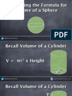 Discovering The Formula For Volume of A Sphere: @mathletepearce
