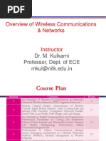 Overview of Wireless Communications & Networks: Dr. M. Kulkarni Professor, Dept. of ECE Mkul@nitk - Edu.in