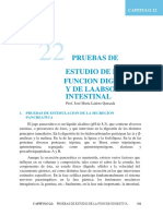 Cap 22. Pruebas de Estudio de La Función Digestiva y de La Absorcion Intestinal