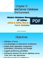 The Client/Server Database Environment: Modern Database Management 8 Edition