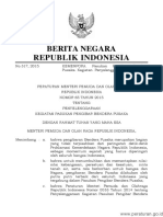 Permenpora Nomor 65 Tahun 2015 Tentang Penyelenggaraan Kegiatan Pasukan Pengibar Bendera Pusaka (Bn317-2015)