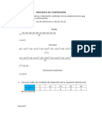 Medidas de Dispersion Ejercicios Resueltos PDF