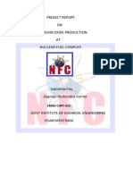 Project Report ON Zirconium Oxide Production AT Nuclear Fuel Complex