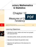 Introductory Mathematics & Statistics: Measures of Central Tendency