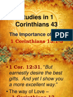 1 Corinthians 43 - The Importance of Love