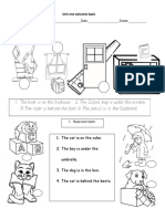 Segundo Basico Unit 1 Prepositions of Place