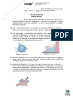 Leis de Newton - Lista de Exercícios Física I