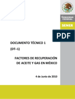 Factores de Rec de Aceite y Gas en Mex DT-1