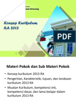 Konsep Kurikulum RA 2013