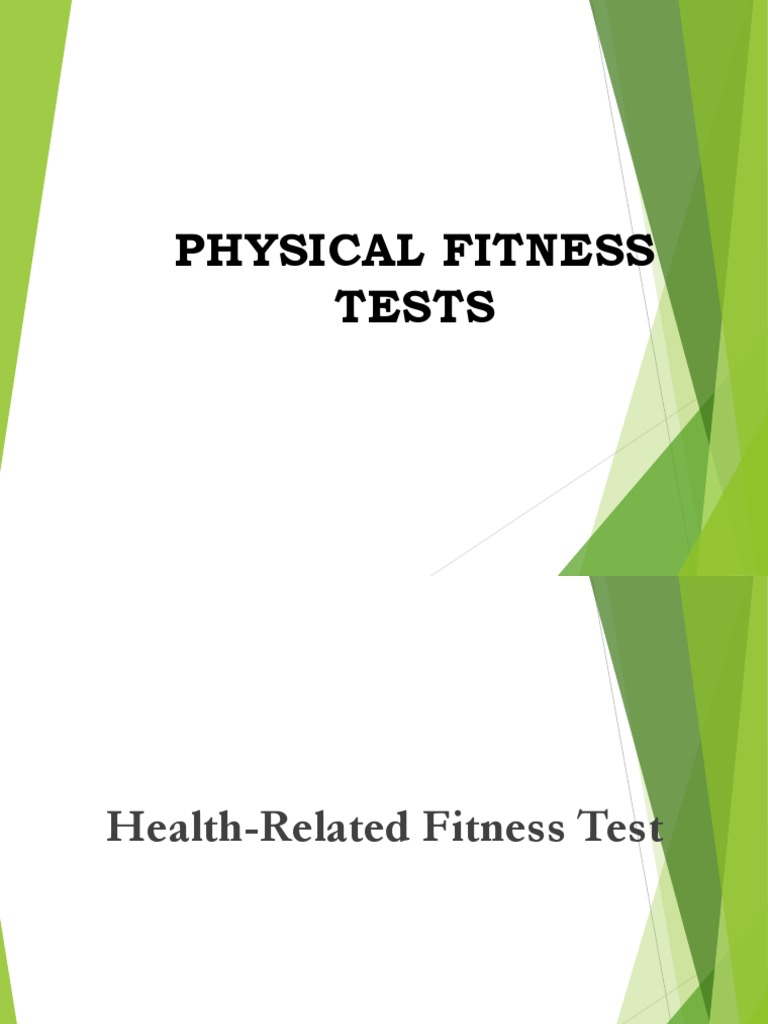 The Physical Fitness Tests | PDF | Human Anatomy | Sports