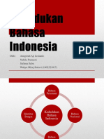 Kedudukan Bahasa Indonesia