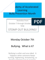 Behavior Lesson Bullying PPT Aal