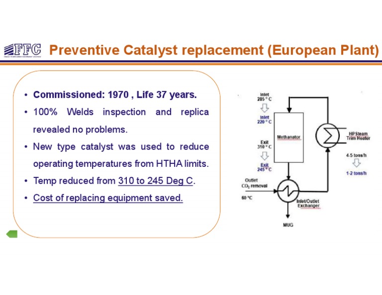 Methanator Catalyst Replacement European Plant HTHA p1 Material | PDF ...