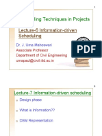 Project scheduling and information management techniques