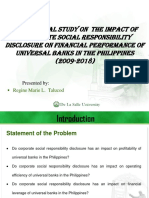 Impact of CSRD On Financial Performance of Universal Banks in The Philippines