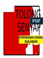 Tolong Senyap: Peperiksaan Sedang Dijalankan