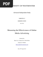 Effectiveness of Online Advertising