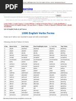 1000 English Verbs Forms | PDF | Verb
