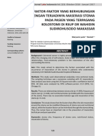 Faktor-Faktor Yang Berhubungan Dengan Terjadinya Maserasi Stoma Pada Pasien Yang Terpasang Kolostomi Di Rsup DR Wahidin Sudirohusodo Makassar