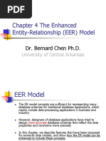 Chapter 4 The Enhanced Entity-Relationship (EER) Model: Dr. Bernard Chen PH.D