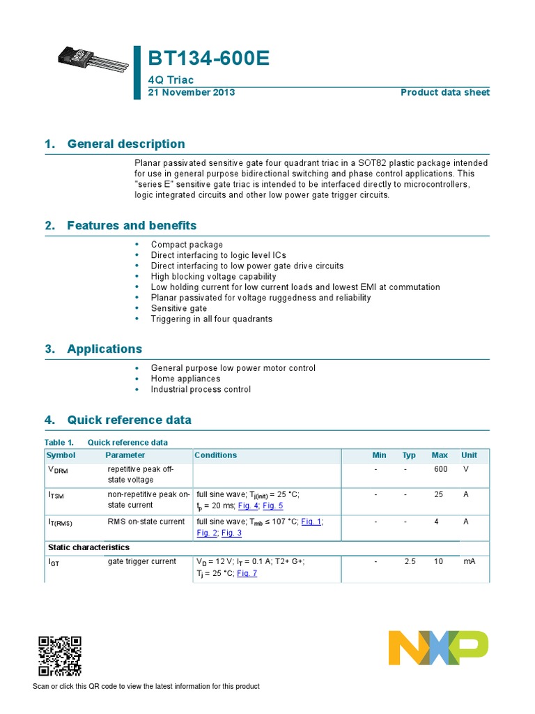 BT134 600e PDF | PDF | Contractual Term | Specification (Technical ...