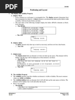 Positioning and Layout: I. The Display and Visibility Property A. Display: Block