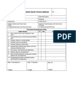 Contoh Form Record - Checklist Rilis Aplikasi