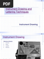 Instrument Drawing and Lettering Techniques