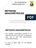 1 - Métodos Gravimétricos - 2019