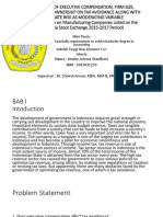 Nama: Inneke Ariesta Wardhani NIM: 2015031233 Supevisor: Dr. Choirul Anwar, MBA, MAFIS, MCIS, CPA