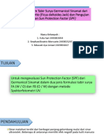 Formulasi Krim Tabir Surya Germanicol Sinamat Dari Daun