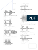 SOAL PRE TEST ORIENTASI UMUM KARYAWAN BARU