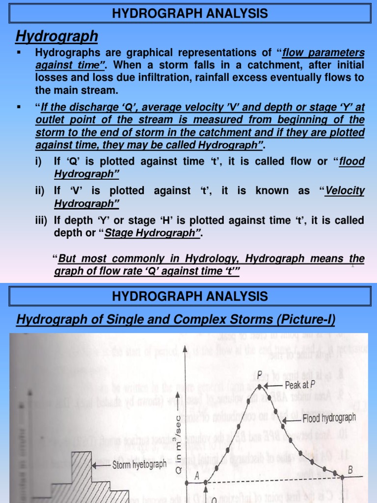 Hydrograph Analysis PDF | PDF | Drainage Basin | Flood