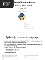 Chapter 1 Review of Python Basics