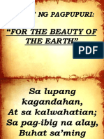 For The Beauty of The Earth