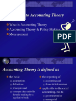 Intro to accounting theory