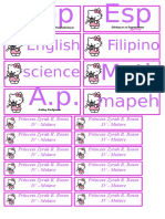 IV Molave Student Report Card