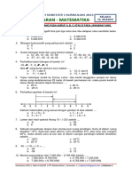 Soal PTS Ganjil Matematika Kelas 6 K13