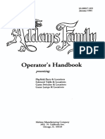 Addams Family Operators Manual