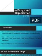 Report - Curriculum Design and Organization